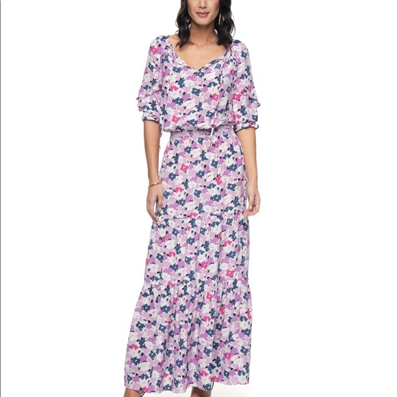 Juicy couture silk floral maxi dress. New no tag - Picture 1 of 9